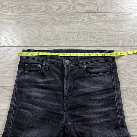 R13 Slouch Skinny Black Denim Jeans - Picture 14 of 16